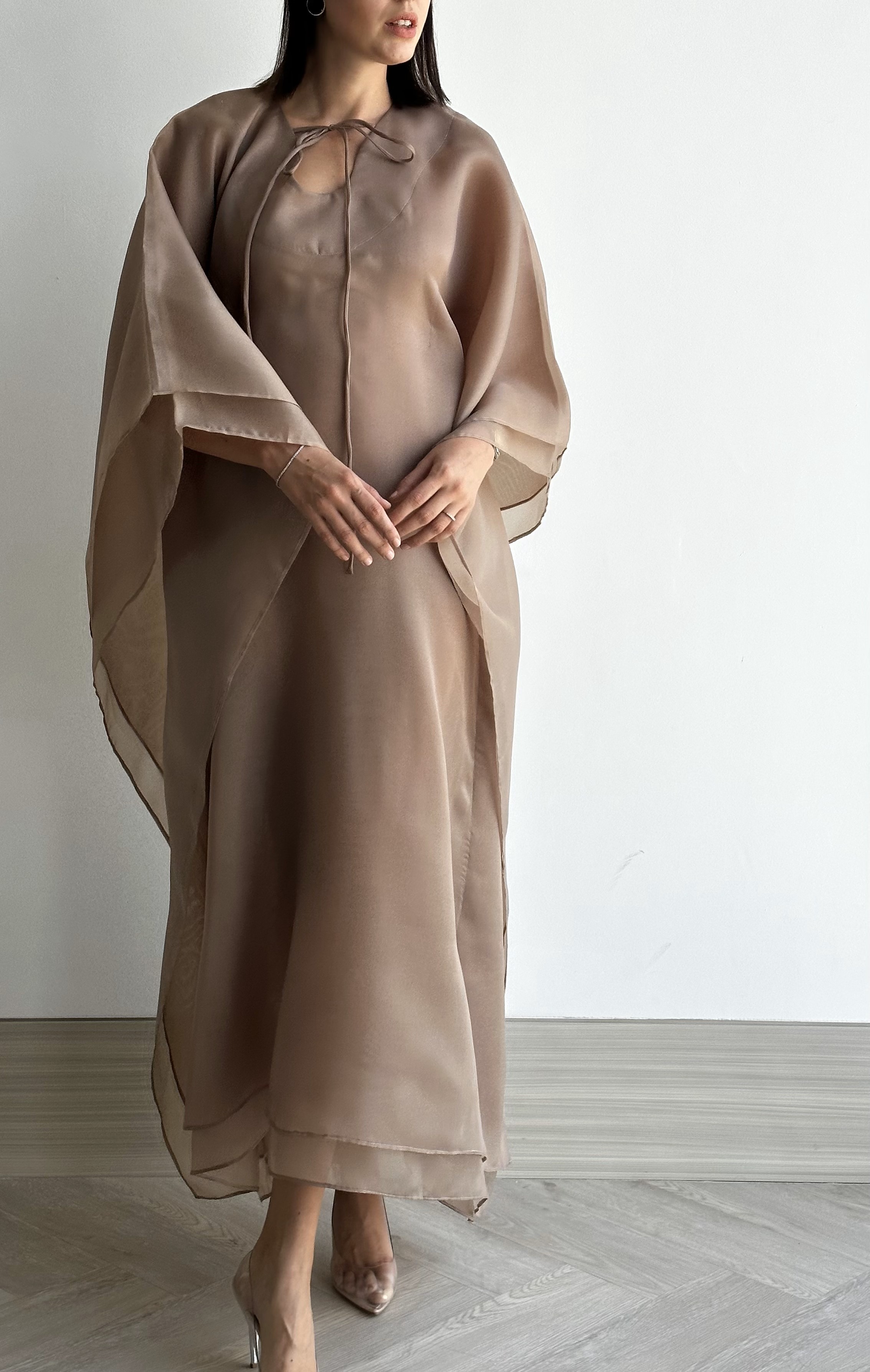 Organza sheer discount dress